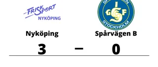 Nyköping vann mot Spårvägen B i tre raka set