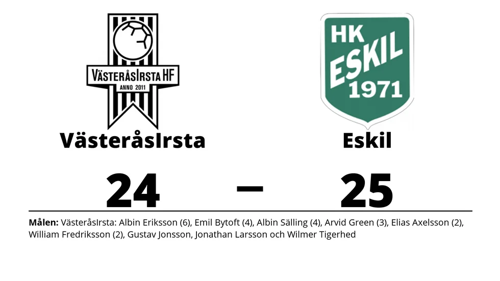 VästeråsIrsta HK förlorade mot HK Eskil