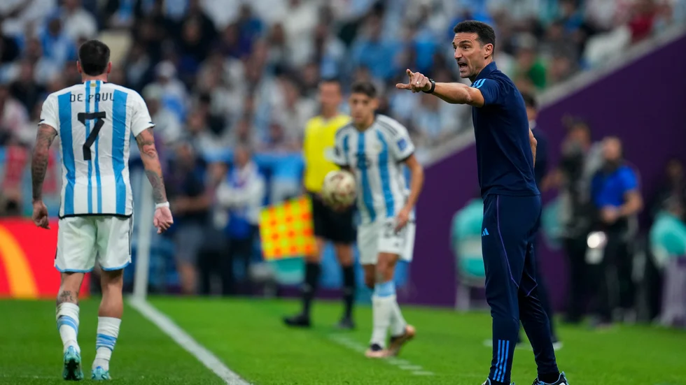 Argentinas förbundskapten Lionel Scaloni.