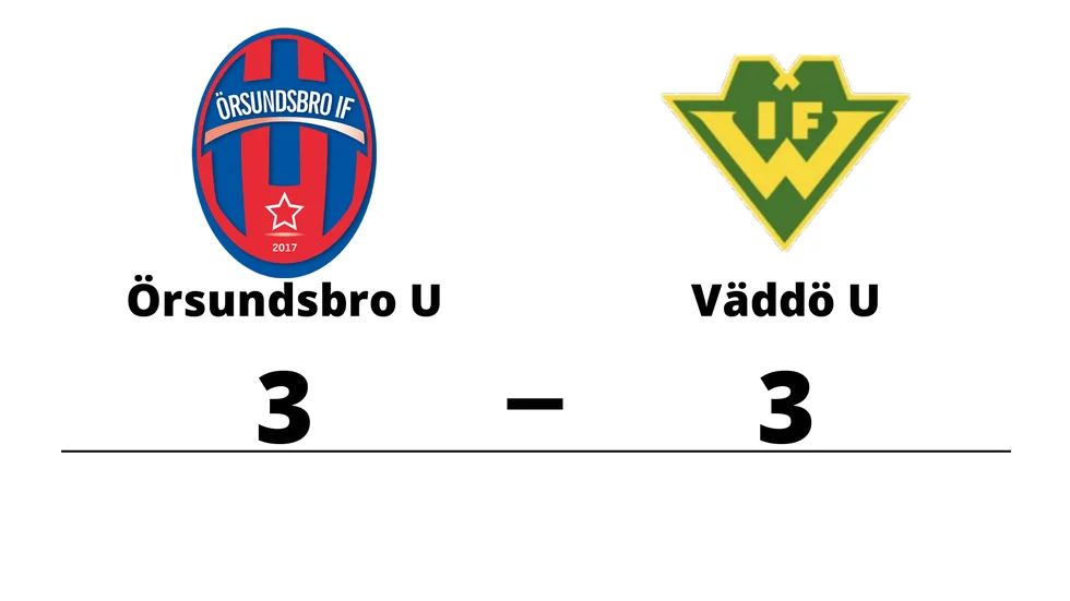 Örsundsbro IF U spelade lika mot Väddö IF U