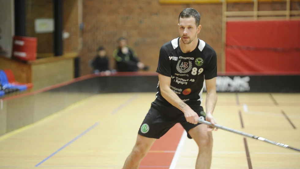 Jesper Engström gjorde FBC:s förtsta mål mot Nykvarn.