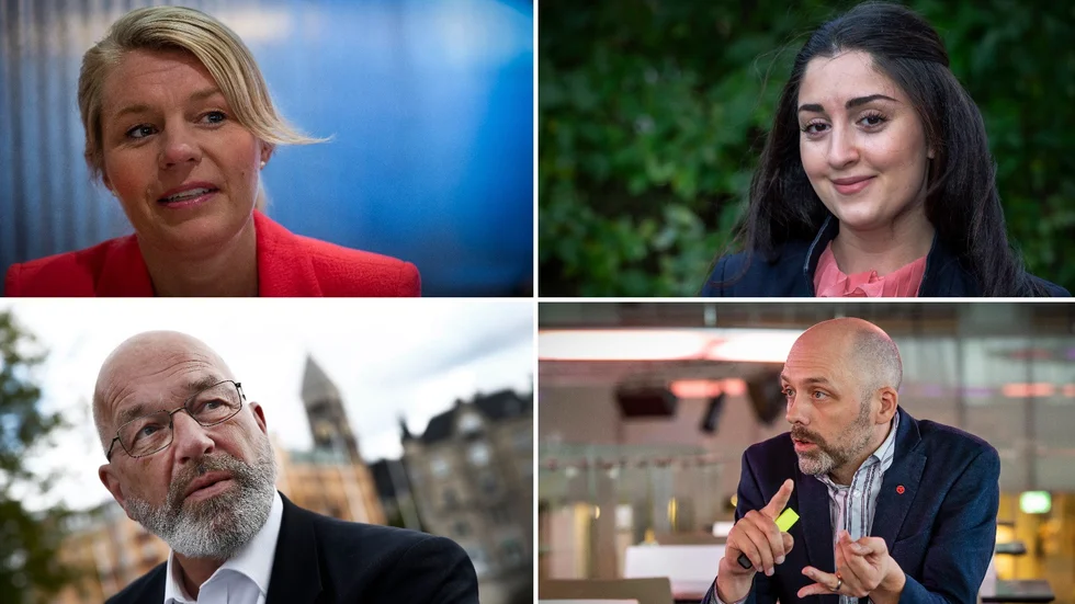 Sophia Jarl (M), Christopher Jarnvall (SD), Maria Sayeler Behnam (S) och Nicklas Lundström (V) var några av huvudfigurerna när det nya utskottet för civil beredskap diskuterades på måndagens kommunfullmäktige.
