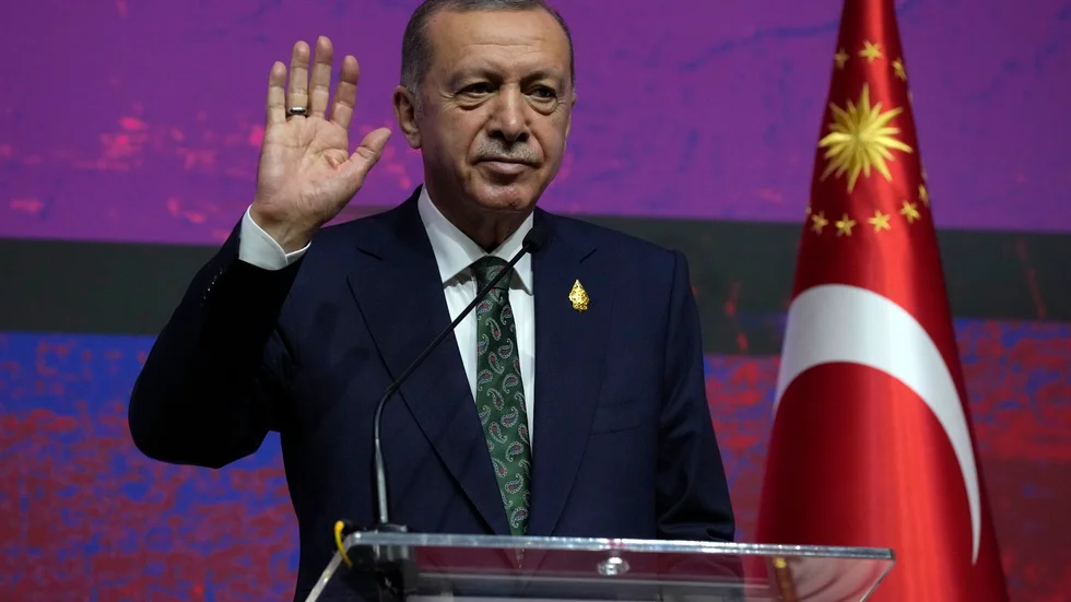 Turkiets president Recep Tayyip Erdogan får draghjälp av sunnimuslimsk bojkott av svenska varor. Arkivbild.