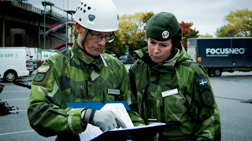 Försvaret är åter synligt i Sverige. Från Operation Stockholm i höstas.