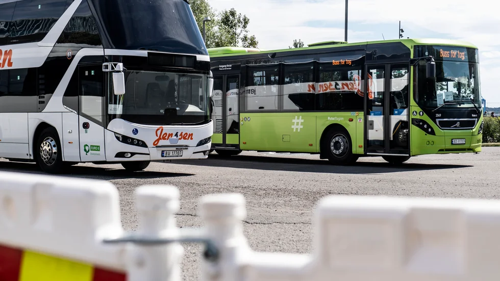 Bussarna på bilden har inget med det aktuella bussföretaget att göra. Arkivbild.