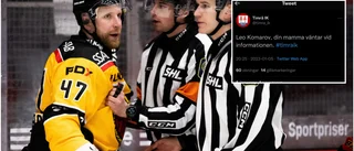 Här är Luleås svar på hånet mot Komarov: "Det var en bra kontring"
