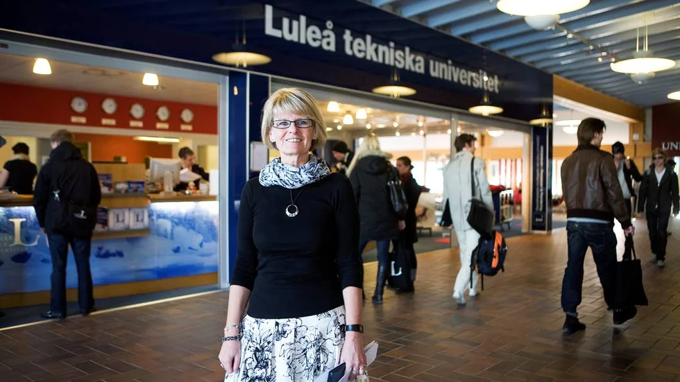 Inger Bergström säger att utmaningen idag är att få fler killar från Norrbotten att läsa vidare på universitet.
