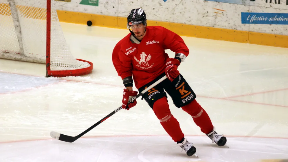 Eric Hjorth hoppas slå sig in i NHL:s farmarmliga AHL framöver. 