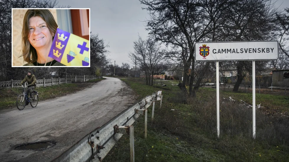 Gammalsvenskby hade drygt 2000 invånare innan kriget startade i februari 2022. Nu är antalet endast omkring 400. Sofia Hoas är ordförande i föreningen Svenskbyborna.