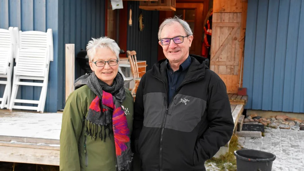 Kontoret. Inez Svonni fjällström  och Mikael Svonni driver bokförlaget från sitt hus i Rautas.