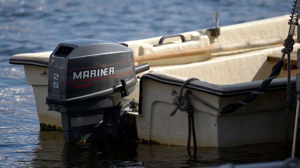 Båten och båtmotorn på bilden har ingenting med händelsen att göra.