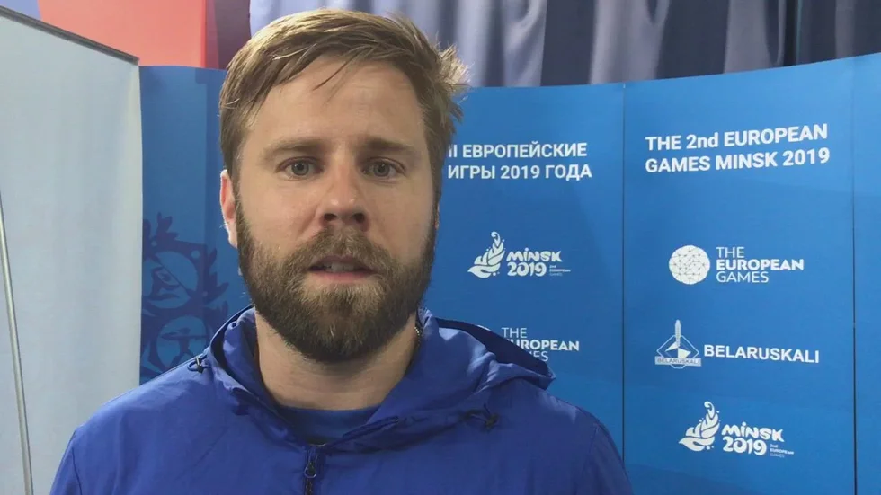 Jon Persson pratar om kvartsfinalvinsten för Sverige i bordtennis i Europeiska spelen.