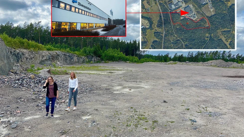 Hela området har en yta på 300 000 kvadratmeter (markerat med rött på kartan). Den nya byggnaden ska ha en yta på 80.000 kvadrat. Eberspächers fabrik, som ligger granne med området, har en yta på drygt 40 000 kvadrat.