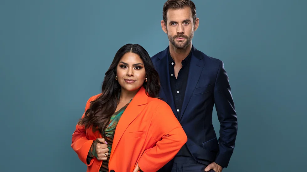 Pär Lernström och Arantxa Álvarez leder Tillsammans mot cancer - Cancerfondens gala som sänds i TV4. Pressbild.