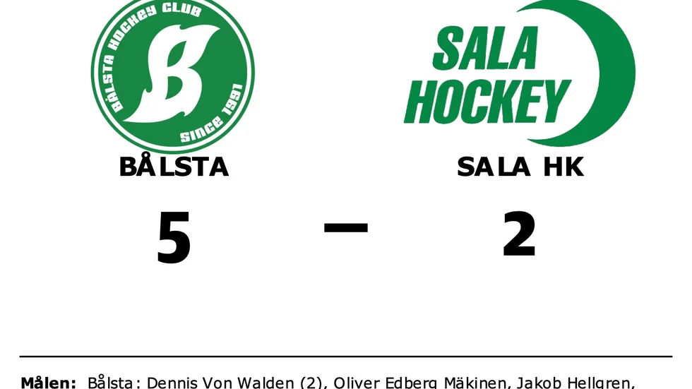 Bålsta HC vann mot Sala HK