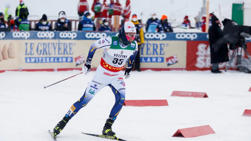 Fredrik Andersson, Piteå Elit SK, slutade 34:a i jaktstarten efter kaotisk dag i Ruka.