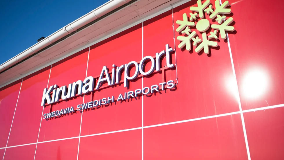 Kiruna flygplats har stängt sedan fel på landningsbanan upptäckts. Arkivbild.