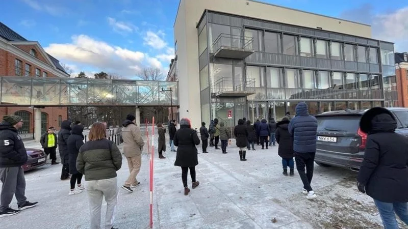 På måndagsförmiddagen tog testkiten för covid-19 slut på Visborg.