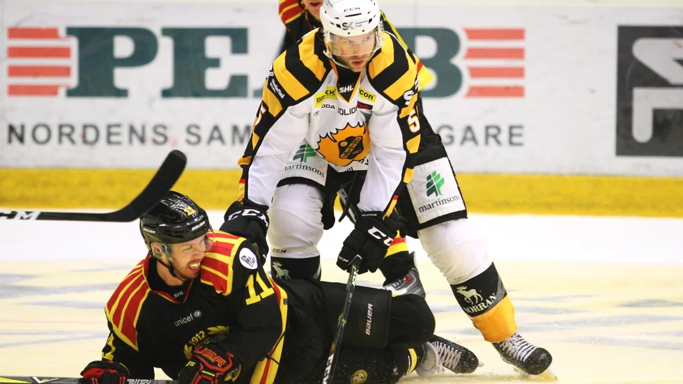 Styrka. AIK:s senaste förvärv, Mike Kostka, har en riktigt fin plus/minus-statistik. Han har bara varit inne på ett mål bakåt. Framåt har han noterat fyra poäng på åtta matcher. Foto: Mats Åstrand/TT.