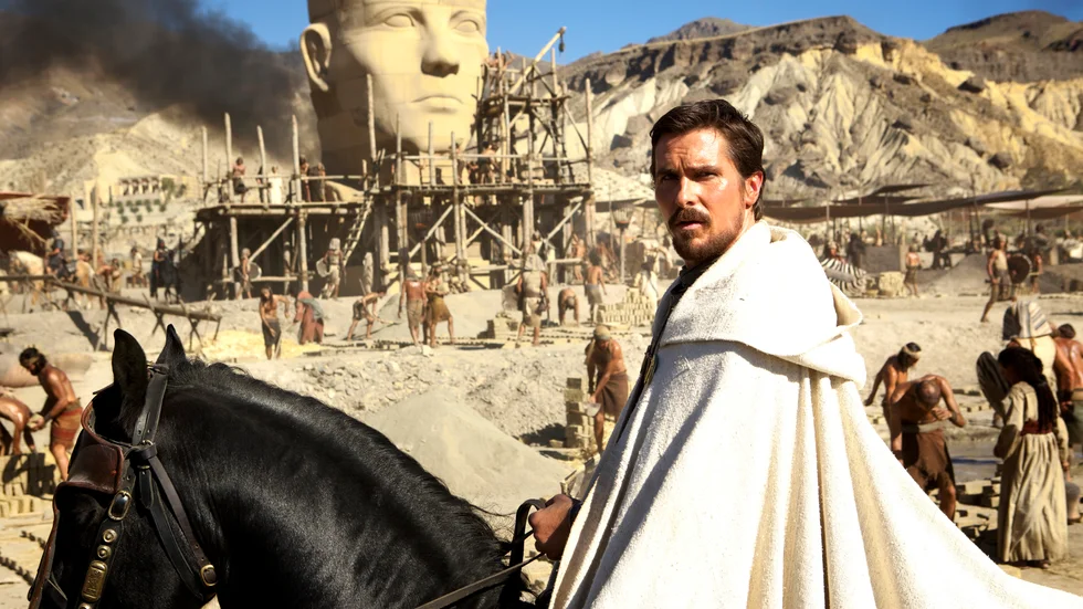 Moses. Christian Bale spelar Moses, den mest kända personen från Bibelns gamla testamente.