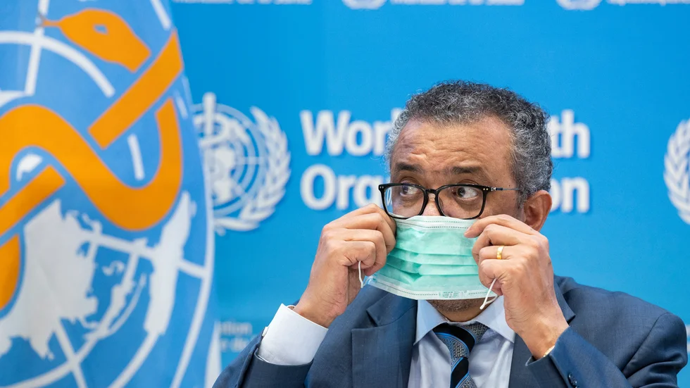 WHO-chefen Tedros Adhanom Ghebreyesus. Arkivbild.