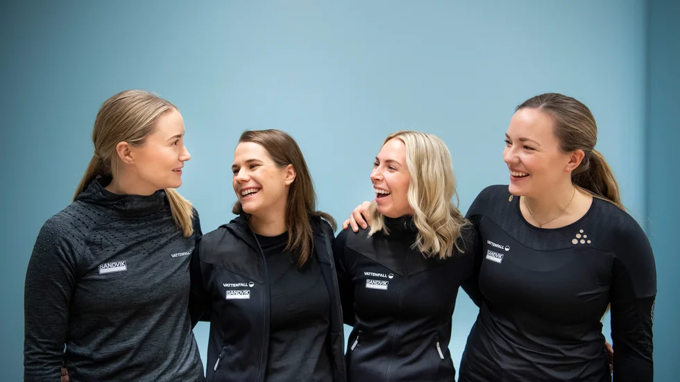 Sara McManus, Anna Hasselborg, Sofia Mabergs och Angnes Knochenhauer. Arkivbild.