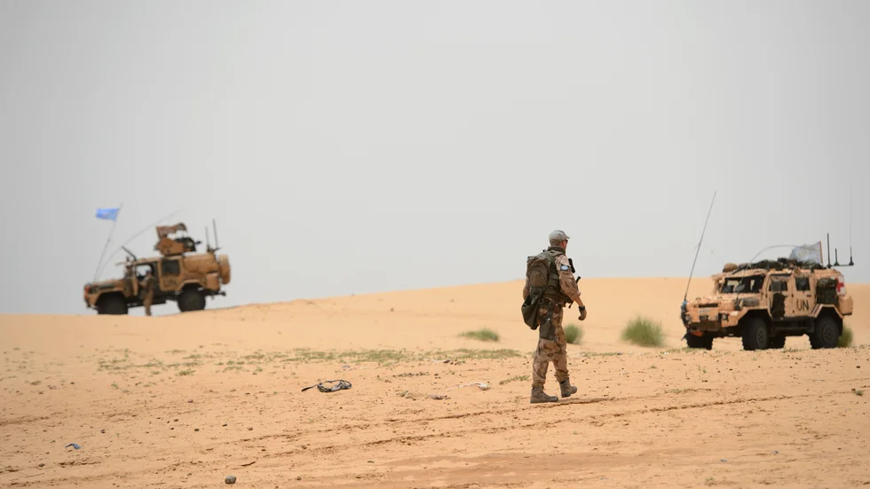 Bilden, på svenska soldater i Mali, togs 2015.