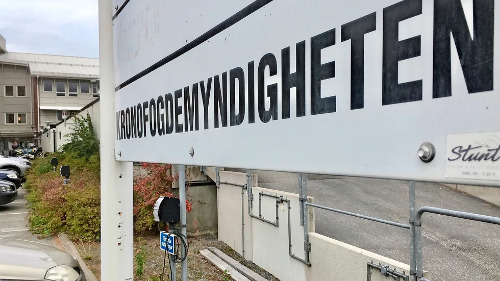 Kronofogdens lokaler ligger alldeles intill polishuset i Skellefteå.