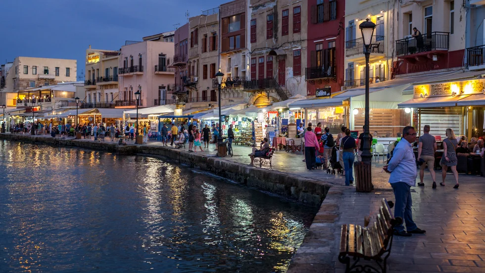 Chania på Kreta i Grekland.