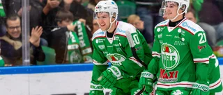 Höglander gjorde sin första poäng i SHL när Rögle vann