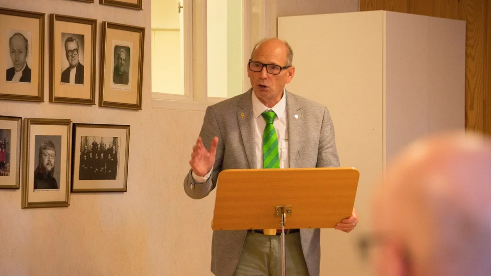 Bjarne Hald (C) tyckte bland annat det var anmärkningsvärt att fullmäktiges ordförande tilldelas ett nästan dubbelt så högt arvode inför nästa mandatperiod.