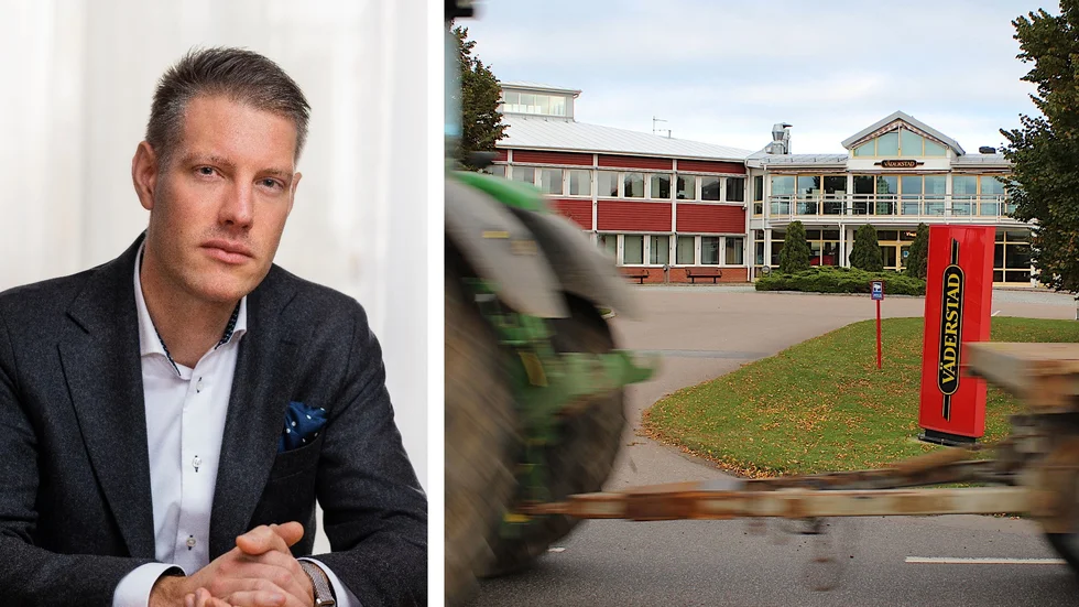 "Vi tog ett beslut att stoppa leveranserna till den ryska marknaden", säger Henrik Gilstring, vd på Väderstad AB.