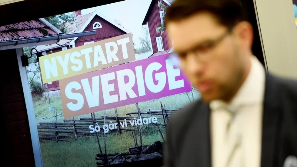 Sattes på åskådarplats. Jimmie Åkesson beklagar att SD utestängdes från energipolitikens överenskommelse.