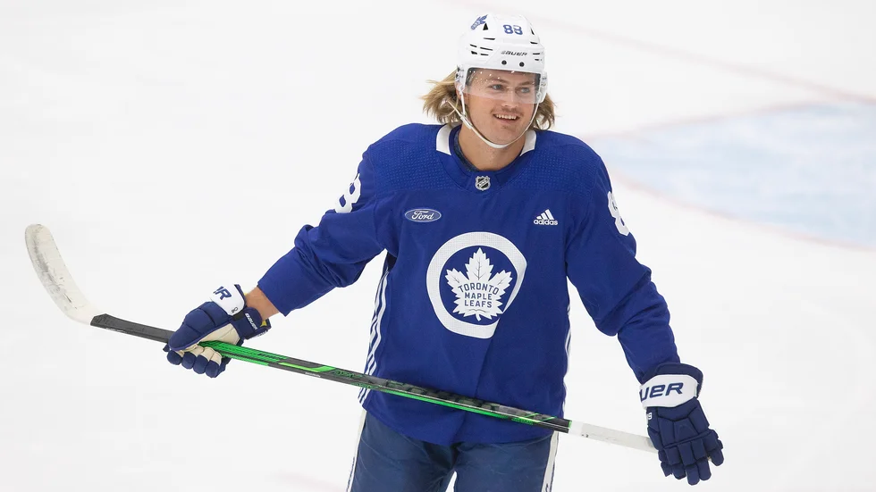 William Nylander är uppsatt på Torontos covid-lista. Arkivbild.
