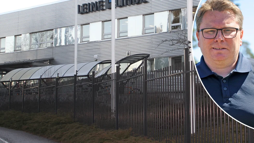 "Stora produkter kräver många kvadratmeter men nu kommer vi att tillverka andra produkter än de som var tänkt när vi köpte marken", säger Per Andréason, vd på Leine och Linde.