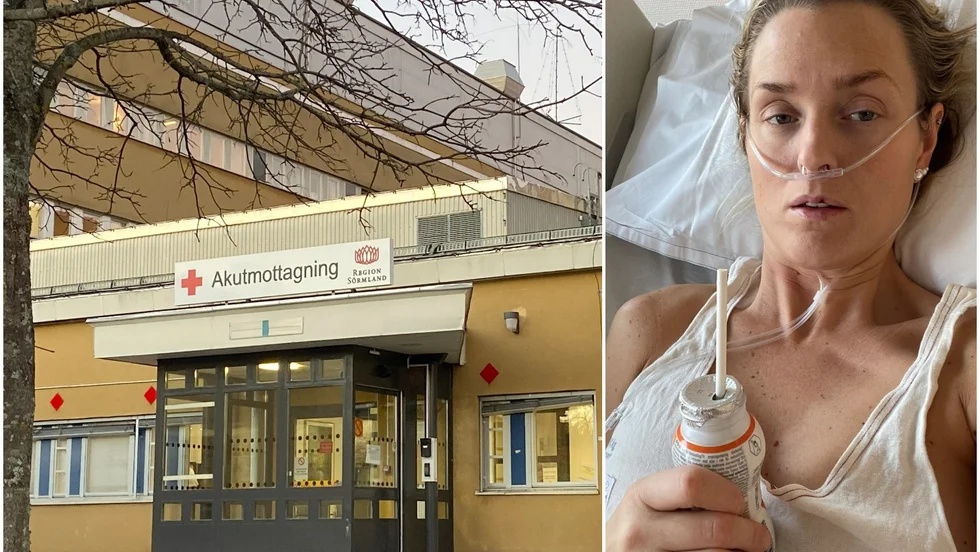 Sandra Strömberg fick lunginflammation efter att ha blivit sjuk i influensa och blev så dålig att hon behövde sjukhusvård. 