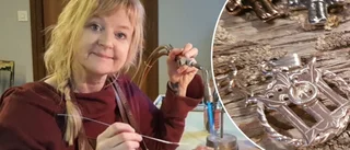 Silversmeden Annika startade nytt företag – tillverkar kopior av historiska smycken i byn utanför Arvidsjaur: ”En dröm”