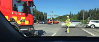 Trafikolycka vid korsningen vid brandstationen