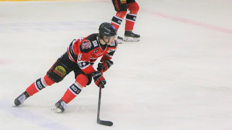 Piteå Hockey besegrade Teg i söndagens play off-match efter två mål av Olle Wilhelmsson (Arkivbild).