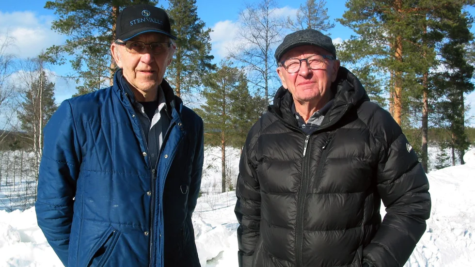 Nu 89-årige Åke Degermark och 82-årige Birger Lundberg minns sina många års deltagande i den anrika skidstafetten med både saknad och glädje.