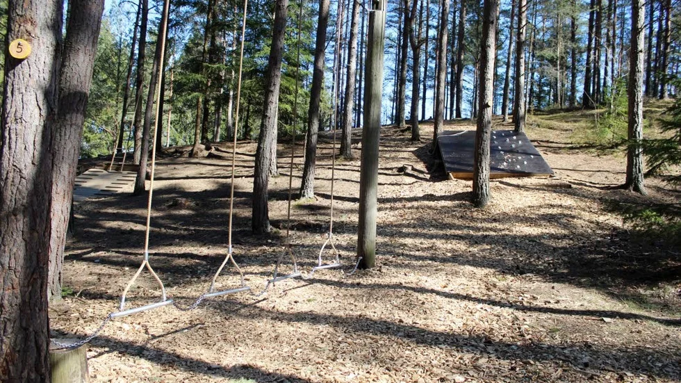 Så här ser kottebanan i Alboga i Söderköping ut, vilken har inspirerat de som ligger bakom medborgarförslaget.