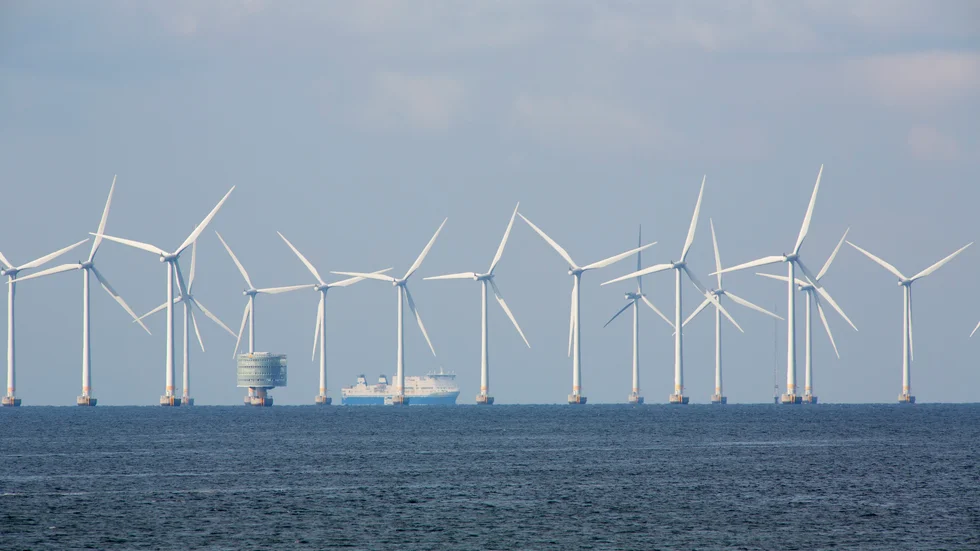 Vindkraftsparken Lillgrund i Öresund.