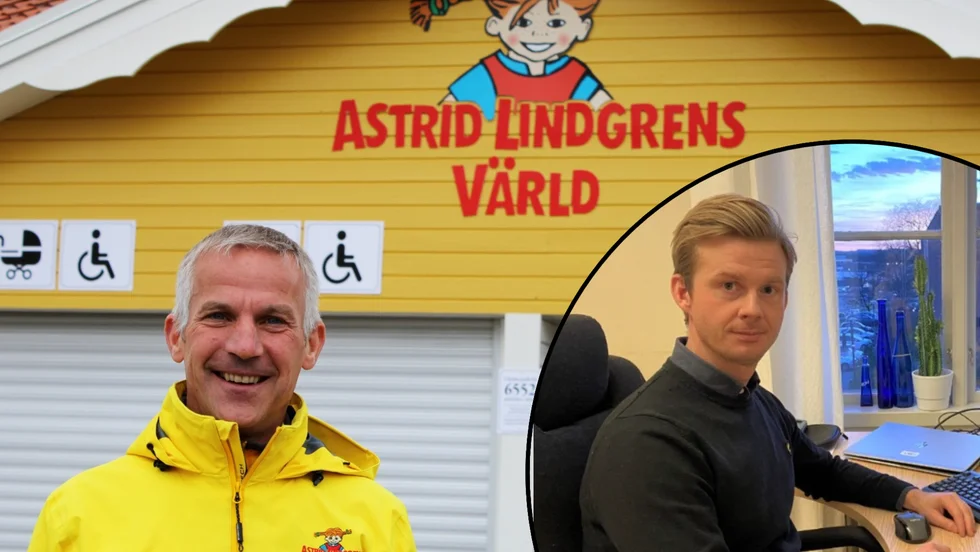 Astrid Lindgrens Värld har fler platser än vad de just nu kan fylla, särskilt i restaurangdelen berättar vd Joacim Johansson. Utvecklingschef Tommy Dahlgren leder utvecklingsavdelningens arbete med att ta fram former för hur kommunen kan stötta näringslivet i rekryteringsutmaningarna.