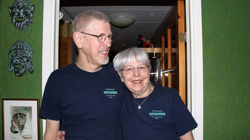 Leverantör och mottagare. Hans Carlenius gav med glädje sin ena njure till hustrun Ann Cristin Carlenius - och den passade perfekt.