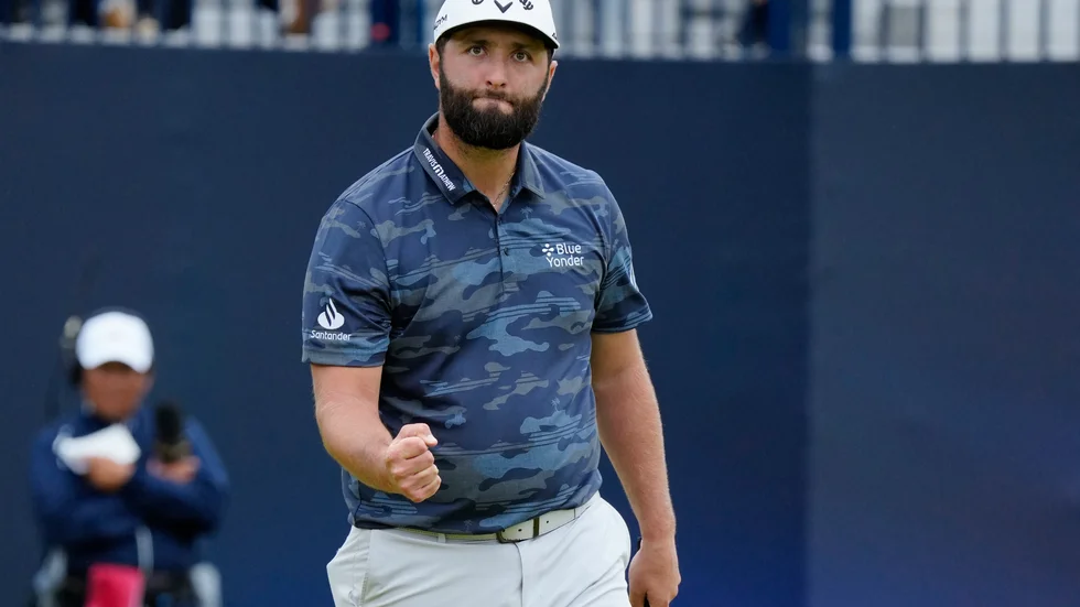 Jon Rahm bjöd på en rejäl uppvisning i British Open.