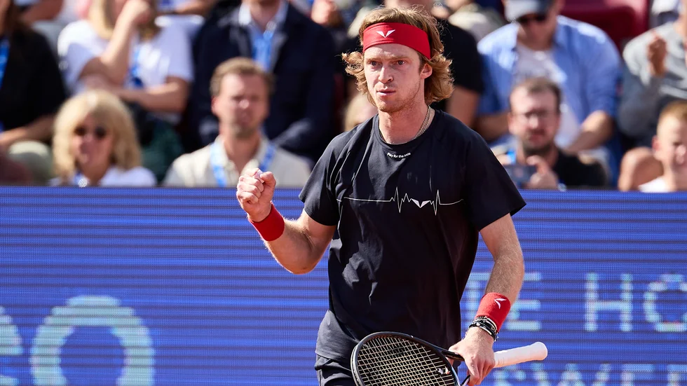 Vinnaren i Båstads ATP-turnering, Andrej Rubljov.