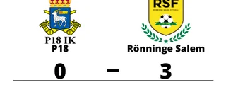Rönninge Salem segrare efter walk over från P18