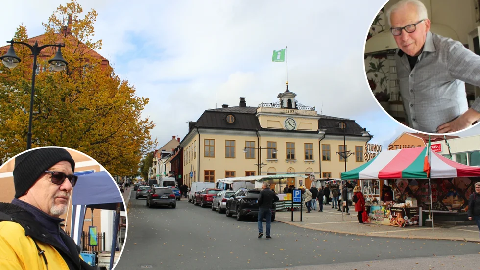 Ove Ekström på Lions och Conny Torstensson på Tjust Bandy berättar om sina tankar kring att anordna marknad mitt i veckorna.