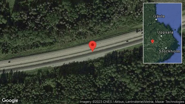 Trafikolycka med lastbil på E18