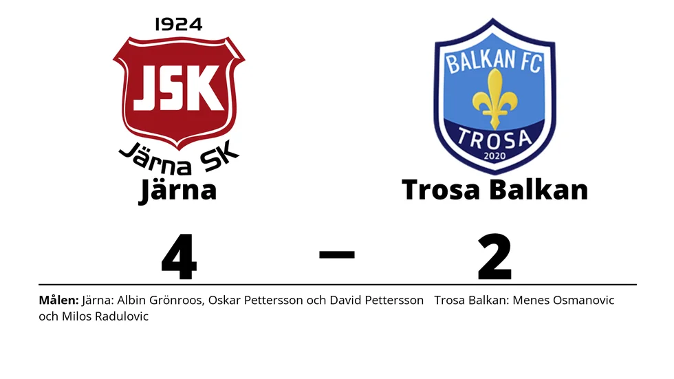 Järna SK vann mot Trosa Balkan FC